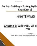 Bài giảng Kinh tế vĩ mô: Chương 1 - Trường ĐH Kinh tế Đà Nẵng