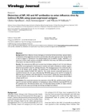 Báo cáo khoa học: Detection of NP, N3 and N7 antibodies to avian influenza virus by indirect ELISA using yeast-expressed antigens