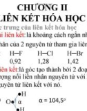 Bài giảng Hóa học đại cương: Chương II - Nguyễn Văn Đồng