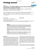 Báo cáo khoa học: Development of TaqMan® MGB fluorescent real-time PCR assay for the detection of anatid herpesvirus 1