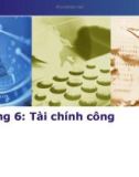 Bài giảng Tài chính tiền tệ - Chương 6: Tài chính công