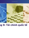 Bài giảng Tài chính tiền tệ - Chương 9: Tài chính quốc tế