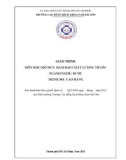 Giáo trình Đảm bảo chất lượng thuốc (Nghề: Dược - Cao đẳng) - Trường Cao đẳng Bách khoa Nam Sài Gòn (2023)