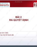 Bài giảng Quản lý học: Bài 2 - PGS.TS.Phan Kim Chiến