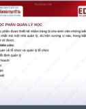 Bài giảng Quản lý học: Bài 1 - PGS.TS.Phan Kim Chiến