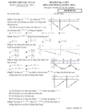 Đề kiểm tra 1 tiết chương 1 Giải tích 12 năm học 2018-2019 có đáp án - Trường THP Chu Văn An