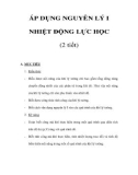 Vật lý 10 nâng cao - ÁP DỤNG NGUYÊN LÝ I NHIỆT ĐỘNG LỰC HỌC (2 tiết)