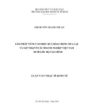 Luận văn Thạc sĩ Kinh tế: Giải pháp nâng cao hiệu quả hoạt động mua lại, sáp nhập của các doanh nghiệp Việt Nam dưới góc độ tài chính