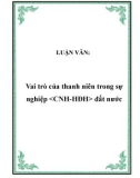 LUẬN VĂN: Vai trò của thanh niên trong sự nghiệp đất nước