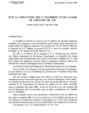 Báo cáo toán học: Sur la structure des C*-algebres d'une classe de groupes de Lie 