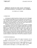 Báo cáo toán học: Product states of the gauge invariant and rotationally invariant CAR algebras 