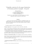 Báo cáo toán học: Vizing-like conjecture for the upper domination of Cartesian products of graphs – the proof