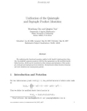 Báo cáo toán học: Uniﬁcation of the Quintuple and Septuple Product Identities