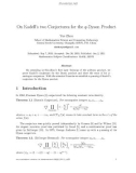 Báo cáo toán học: On Kadell’s two Conjectures for the q-Dyson Product