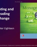 Lecture Management: Leading and collaborating in a competitive world - Chapter 18: Creating and leading change