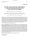 Báo cáo toán học: The effect of desiccation and rough-handling on the survival and early growth of ash, beech, birch and oak seedling