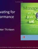 Lecture Management: Leading and collaborating in a competitive world - Chapter 13: Motivating for performance