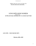 Sáng kiến kinh nghiệm: Hướng dẫn học sinh học bài và làm bài tập ở nhà