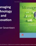 Lecture Management: Leading and collaborating in a competitive world - Chapter 17: Managing technology and innovation