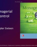 Lecture Management: Leading and collaborating in a competitive world - Chapter 16: Managerial control