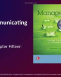 Lecture Management: Leading and collaborating in a competitive world - Chapter 15: Communicating