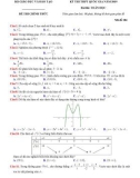 Đề thi THPT Quốc gia môn Toán năm học 2019 – Bộ Giáo dục và Đào tạo (Mã đề 104)
