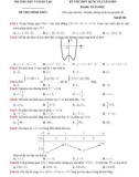 Đề thi THPT Quốc gia môn Toán năm học 2019 – Bộ Giáo dục và Đào tạo (Mã đề 103)