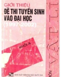 Luyện thi môn Vật lí khối A - Giới thiệu đề thi tuyển sinh vào Đại học 1997-2002: Phần 1