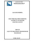 Tóm tắt luận văn Thạc sĩ Quản trị kinh doanh: Hoàn thiện hoạt động marketing tại Công ty Lao động Telecommunications