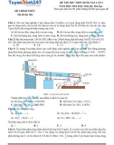 Đề thi thử THPT Quốc gia năm học 2014-2015 môn Hóa học lần 1 - Mã đề thi 001