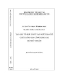 Luận văn Thạc sĩ Hóa học: Tạo lập tổ hợp chất tạo nhũ pha chế chất lỏng gia công kim loại hệ nhũ thuận