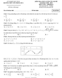 Đề kiểm tra hè môn Toán 11 năm 2018-2019 có đáp án - Trường THPT Yên Phong số 1