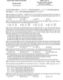 Đề thi thử kì thi THPT Quốc gia lần 3 năm 2015 môn Vật lý (Mã đề thi 136) - Trường THPT chuyên Nguyễn Huệ