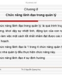 Bài giảng Quản lý học: Chương 8 - Th.S Nguyễn Quang Huy