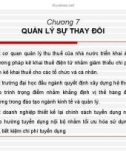 Bài giảng Quản lý học: Chương 7 - Th.S Nguyễn Quang Huy