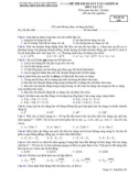 Đề thi khảo sát môn Vật lí lớp 10 năm 2018-2019 lần 3 - THPT Nguyễn Viết Xuân - Mã đề 305