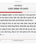 Bài giảng Quản lý học: Chương 6 - Th.S Nguyễn Quang Huy