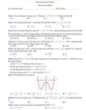 Đề thi thử học sinh giỏi môn Toán lớp 12 năm 2022 có đáp án