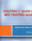 Khoa học quản lý đại cương (ThS Tạ Thị Bích Ngọc) - Chương 1