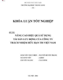 Khóa luận tốt nghiệp: Nâng cao hiệu quả sử dụng tài sản lưu động của Công ty TNHH TIS Việt Nam