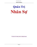 Quản trị nhân sự - tủ sách của nhà quản trị kinh doanh