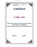 Luận văn: Hoàn thiện công tác hạch toán kế toán doanh thu, chi phí và xác định kết quả kinh doanh tại công ty TNHH Mai Huyền