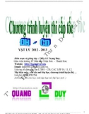 Chương Trình Luyện Thi Cấp tốc ĐH – CĐ Vật lý 2012- 2013 - Thầy Lê Trọng Duy