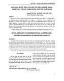 Hiệu quả bước đầu của nội soi siêu âm phế quản - sinh thiết trong chẩn đoán ung thư phế quản