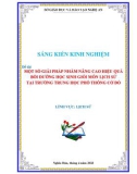 Sáng kiến kinh nghiệm THPT: Một số giải pháp nhằm nâng cao hiệu quả bồi dưỡng học sinh giỏi môn Lịch sử ở Trường Trung học Phổ thông Cờ Đỏ