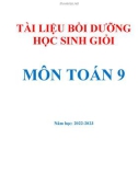 Tài liệu bồi dưỡng học sinh giỏi môn Toán lớp 9 năm học 2022-2023