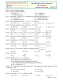 Đề thi thử giữa học kì 1 môn Toán lớp 10 năm 2022
