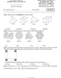 Đề kiểm tra giữa học kì 1 môn Toán lớp 12 năm 2021-2022 có đáp án - Trường THPT Ngô Gia Tự, Đăk Lăk