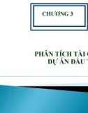 Bài giảng Quản trị dự án đầu tư - Chương 3: Phân tích tài chính dự án đầu tư