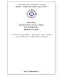 Giáo trình Dược lâm sàng (Nghề: Dược - Cao đẳng) - Trường Cao đẳng Bách khoa Nam Sài Gòn (2023)